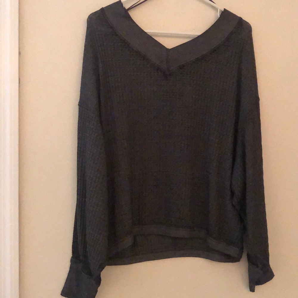 Oversized free people long sleeve shirt